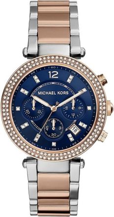 Michael Kors Ros&eacute;gouden Dameskwarts Horloge - Dames - Horloges - Roze - ONE Size - Accessoires