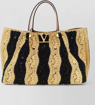Valentino Garavani vlogo signature tote bag woven design