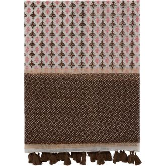 Gerard Darel Hand Printed Silk Blend Scarf in Pink at Nordstrom
