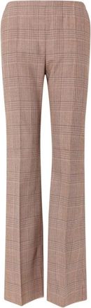 Max Mara Rechte broek - Dames - Straight fit broeken - Bruin - S - Wol - Broeken