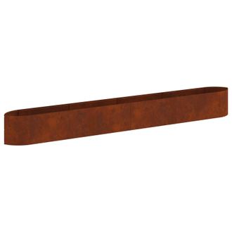 vidaXL Cama De Jard&iacute;n Elevada Acero Oxidado 380 X 40 X 40 Cm Acero Vidaxl