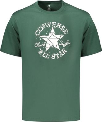 Converse Hombre, Camisetas, Verde, Talla: S