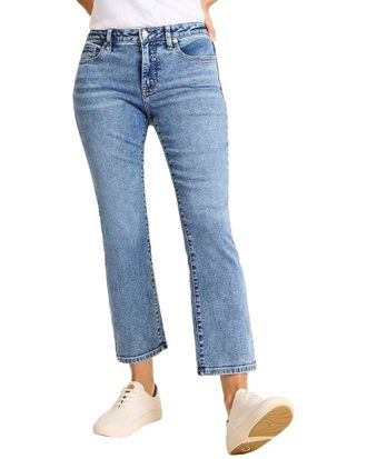 Tommy Bahama Indigo Mid Rise Crop Mini Boot Jean