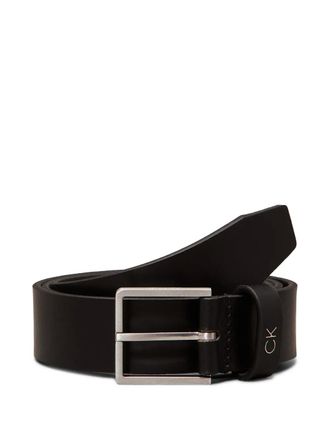 Calvin Klein leather metal-buckle belt - men - Calf Leather - 105 - Black