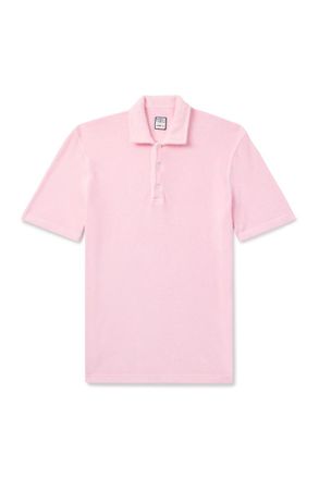 Fedeli Mondial Slim-Fit Cotton-Terry Polo Shirt