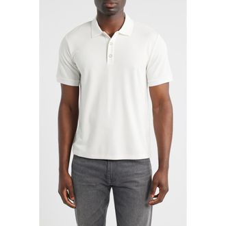 Rag & Bone Slim Fit Tech Piqu&eacute; Polo in Chalk at Nordstrom, Size Xx-Large