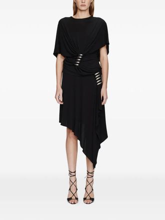 CHRISTOPHER ESBER coiled embellished midi skirt - women - Viscose/Brass - 12 - Black