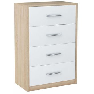 OEM C&oacute;moda Bodo 60cm 4s Blanco-estante Sonoma