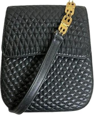 Bally Pre-owned Cross Body Bags, female, Black, Size: ONE SIZE Pre-owned Leather Shoulder Bag