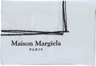 Maison Margiela Square Silk Scarf with Numeric Motif