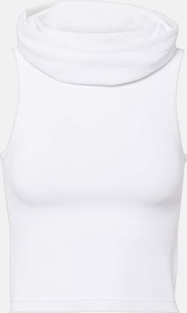 Alaia Hooded crop top