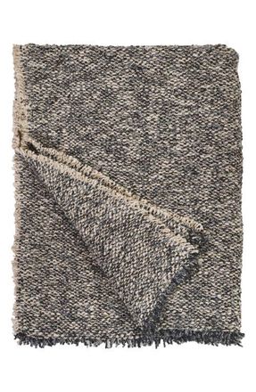 Pom Pom at Home Brentwood Throw Blanket in Steel Blue at Nordstrom