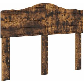 vidaXL Cabecero Roble Ahumado 120 Cm Madera Contrachapada Vidaxl