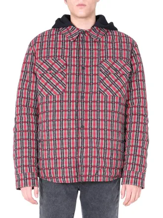 Off-white Detachable Cotton Padded Padded Shirt - Red