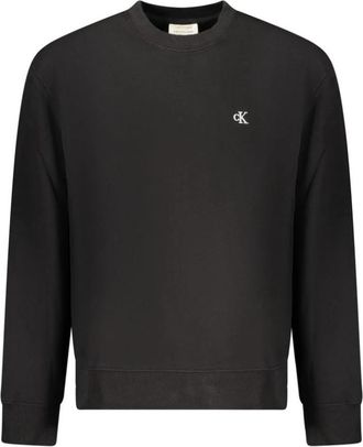 Calvin Klein Sweatshirt met lange mouwen - Heren - Sweatshirts - Zwart - M - Katoen - Hoodies & sweatvesten
