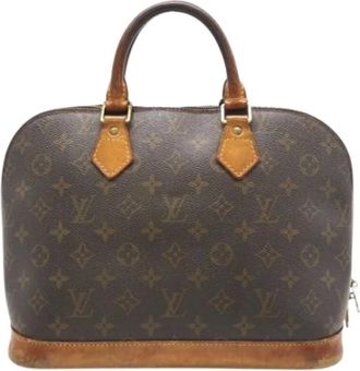 Louis Vuitton Pre-owned Handbags, female, Brown, Size: ONE SIZE Pre-owned Monogram Canvas Handbag