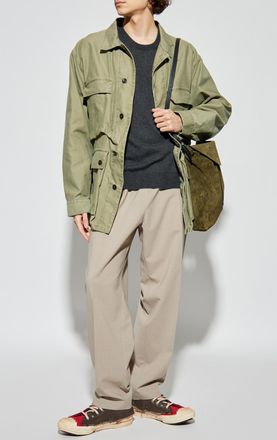 Maison Margiela Loose-fit Pleated Trousers, Mens, Grey