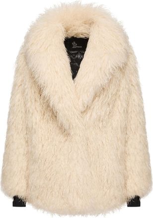 Moncler Moncler Malencos Padded Short Jacket, Women, Beige, Size: 0