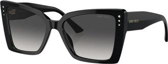 Jimmy Choo London Zonnebril - Dames - Zonnebrillen - Zwart - 54 MM - Accessoires