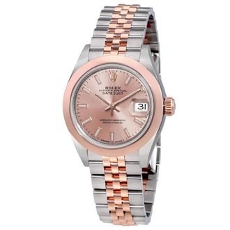 Rolex Lady Datejust 28 Sundust Dial Steel and 18K Everose Gold Watch 279161SNSJ