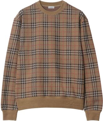 Burberry Maglione con motivo Vintage Check - Marrone