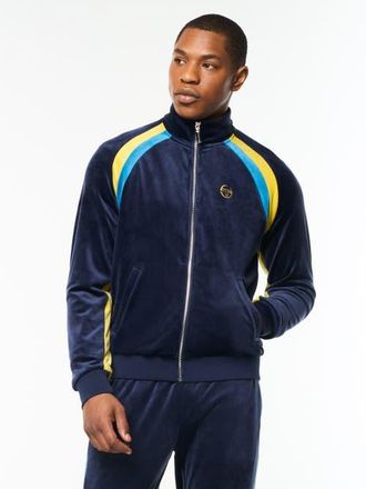 Sergio Tacchini Banda Velour Track Jacket in Maritime Blue at Nordstrom, Size Xxx-Large