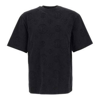 Casablanca Camiseta Oversized con Monograma Aplicado - Tops - Hombre - Negro - XL