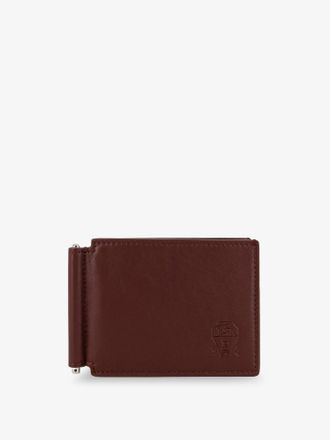 Brunello Cucinelli Portafoglio in pelle con logo inciso - BRUNELLO CUCINELLI - gender_Man