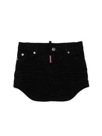 Dsquared2 Cotton-Elastane Skirt - White