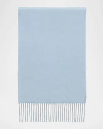 Burberry Men & apos;s Cashmere Double-Face EKD Embroidered Scarf