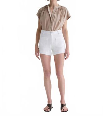 AG - Adriano Goldschmied Daisy Shorts In White