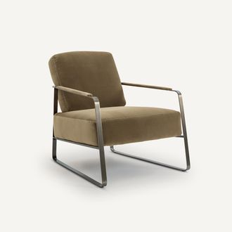 AM.PM Fauteuil in fluweel, Zoleika