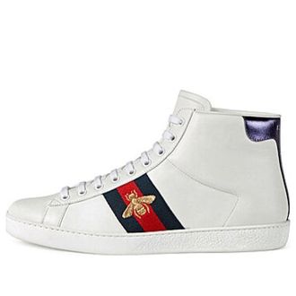 Gucci Ace Series Stylish Simplicity High White 501803-DOPE0-9095