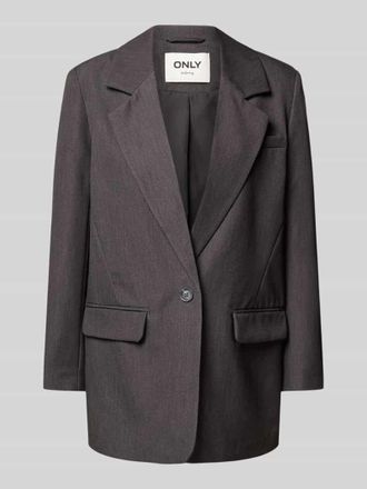 Only Relaxed Fit Longblazer mit Viskoseanteil Modell HATTIE-LANA in Anthrazit Melange, Gr&ouml;&szlig;e 40