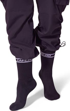 Capezio Varsity Crew Sock in Black at Nordstrom, Size Small