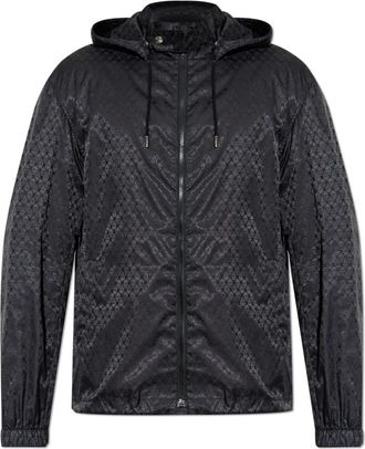 Alexander McQueen Lichtgewicht jas met afneembare capuchon - Heren - Zomerjassen - Zwart - 2XL - Jassen