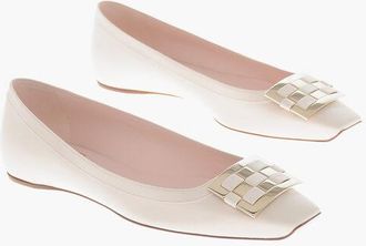 Roger Vivier Leather Ballerinas TROMPETTE With Front Buckle size 41