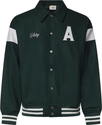 Autry Bomber in lana - - Jackets - unisex - Verde - L