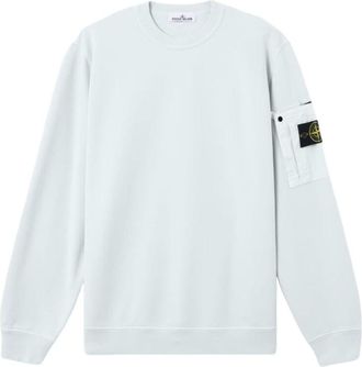 Stone Island 6100019 Seasonal Pocket Crewneck Sweatshirt Sky Blue L1S156100019S0410V0041