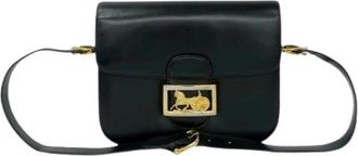 Celine Pre-owned Cross Body Bags, female, Black, Size: ONE SIZE Pre-owned Vintage Pochette Shoulder Bag