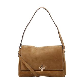 Tory Burch Tory Burch, Shoulder Bags, female, Brown, Size: ONE SIZE Charlie Suede Shoulder Bag