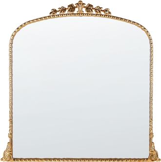 Beliani Espejo Decorativo De Pared Estilo Glamour Decoraci&oacute;n Colgante 71x 71 Cm Dorado Livry