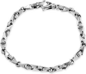 Pompeii3 Mens Link 14k Gold (22gram) or Platinum (36gram) 5.5mm Bracelet 8.5