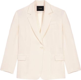 Maje Suit jacket in Ecru at Nordstrom, Size 36 Eu