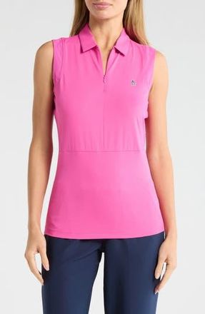 Original Penguin Sleeveless Zip Polo in Cheeky Pink at Nordstrom Rack, Size X-Large