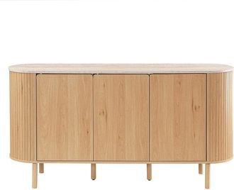 Calicosy Aparador de 3 puertas con sobre decorado en travertino l160 cm