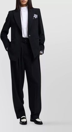 Emporio Armani high waist pleated trousers with wide leg