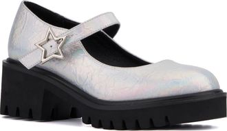 Olivia Miller North Node Mary Jane Loafer in Silver at Nordstrom Rack, Size 8.5