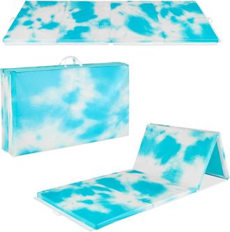 Best Choice Products 10ftx4ftx2in Folding Gymnastics Mat 4-Panel Exercise Workout Floor Mats w/ Handles