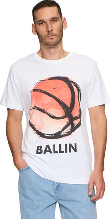 Mister Tee Mens Ball Tee T-Shirt, White